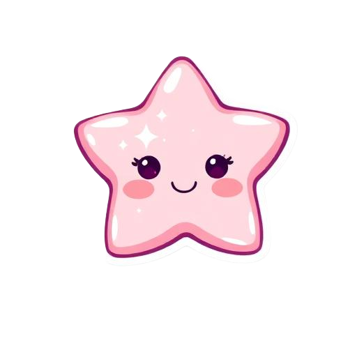 Cute sparkle sticker